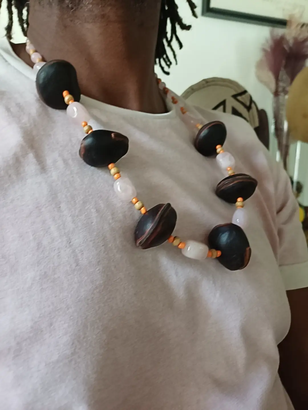 collier rosa