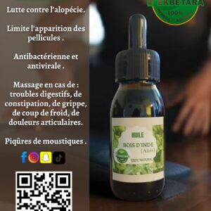 HUILE DE BOIS D'INDE