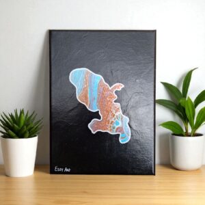 Tableau abstrait Martinique
