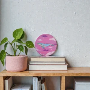 Peinture sur bois baleine